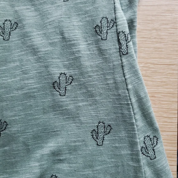 Como Vintage Cactus Print Twist Front T-shirt M - Picture 2 of 2